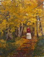 Konstantin Alexejewitsch Korowin  - Bilder Gemälde - In the Park