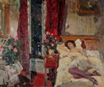 Konstantin Alexejewitsch Korowin  - Bilder Gemälde - In the Room