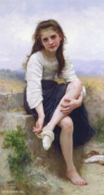 William Bouguereau - Bilder Gemälde - avant le bain