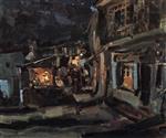 Konstantin Alexejewitsch Korowin  - Bilder Gemälde - Night in Yalta-2