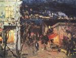 Konstantin Alexejewitsch Korowin  - Bilder Gemälde - Night in Yalta