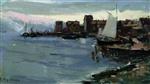 Konstantin Alexejewitsch Korowin  - Bilder Gemälde - Norwegian Harbour