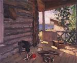 Konstantin Alexejewitsch Korowin  - Bilder Gemälde - On Senezhskoye Lake