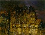 Konstantin Alexejewitsch Korowin  - Bilder Gemälde - Paris at Night-4