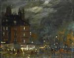 Konstantin Alexejewitsch Korowin  - Bilder Gemälde - Paris Night View