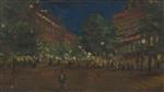 Konstantin Alexejewitsch Korowin  - Bilder Gemälde - Paris View at Night