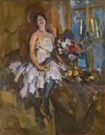 Konstantin Alexejewitsch Korowin  - Bilder Gemälde - Portrait of a dancer