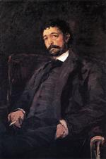 Konstantin Alexejewitsch Korowin  - Bilder Gemälde - Portrait of Italian Singer Angelo Masini