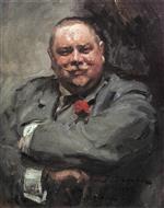 Konstantin Alexejewitsch Korowin  - Bilder Gemälde - Portrait of Nikolay Chichagov