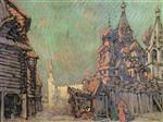 Konstantin Alexejewitsch Korowin  - Bilder Gemälde - Red Square, Moscow