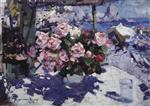 Konstantin Alexejewitsch Korowin  - Bilder Gemälde - Roses