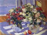 Konstantin Alexejewitsch Korowin  - Bilder Gemälde - Roses