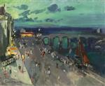 Konstantin Alexejewitsch Korowin  - Bilder Gemälde - Seafront Promenade