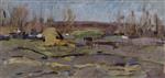 Konstantin Alexejewitsch Korowin  - Bilder Gemälde - Spring in Okhotino