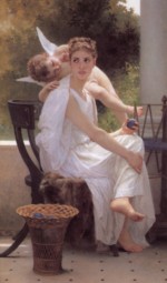 William Bouguereau - Bilder Gemälde - work interrupted