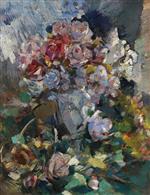 Konstantin Alexejewitsch Korowin  - Bilder Gemälde - Still-life of Flowers