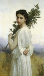 William Bouguereau - Bilder Gemälde - branche de laurier