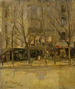 Konstantin Alexejewitsch Korowin  - Bilder Gemälde - Street in Paris