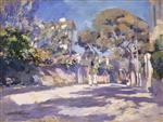 Konstantin Alexejewitsch Korowin  - Bilder Gemälde - Street in the South of France