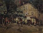 Konstantin Alexejewitsch Korowin  - Bilder Gemälde - Street in Vichy