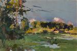 Konstantin Alexejewitsch Korowin  - Bilder Gemälde - Summer Landscape-2