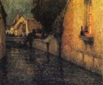 Henri Le Sidaner - Bilder Gemälde - A Window, Gisors