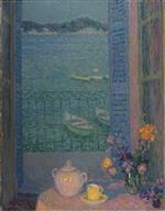 Henri Le Sidaner - Bilder Gemälde - Bouquet by the window