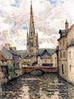 Henri Le Sidaner - Bilder Gemälde - Church, Harfleur