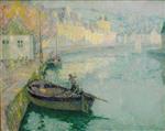 Henri Le Sidaner - Bilder Gemälde - Clear Morning at Quimperle