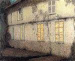 Henri Le Sidaner - Bilder Gemälde - Closed Sutters, Gerberoy