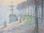 Henri Le Sidaner  - Bilder Gemälde - Fog on the Midi