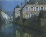 Henri Le Sidaner  - Bilder Gemälde - Full Moon on the River