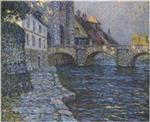 Henri Le Sidaner  - Bilder Gemälde - Gray afternoon at Moret