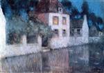 Henri Le Sidaner  - Bilder Gemälde - House in Nemours