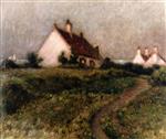 Henri Le Sidaner  - Bilder Gemälde - House in the Dune, Fort-Philippe