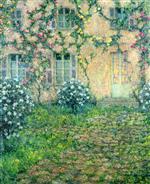 Henri Le Sidaner  - Bilder Gemälde - House with Roses