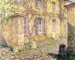 Henri Le Sidaner  - Bilder Gemälde - House with Roses