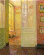Henri Le Sidaner  - Bilder Gemälde - Interior, Light from the Window