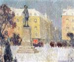 Henri Le Sidaner  - Bilder Gemälde - La Place Hoche, Versailles