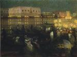 Henri Le Sidaner  - Bilder Gemälde - La Serenade, Venice