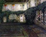 Henri Le Sidaner  - Bilder Gemälde - Le Soir sur la Maison