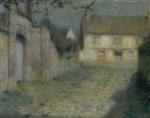 Henri Le Sidaner  - Bilder Gemälde - Moonlight at Gerberoy