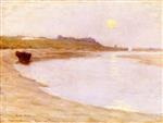 Henri Le Sidaner  - Bilder Gemälde - Moonlight, Étaples