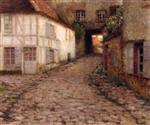 Henri Le Sidaner  - Bilder Gemälde - Old Houses, Gerberoy