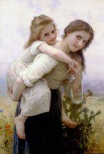 William Bouguereau  - Peintures - fardeau agréable