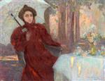 Henri Le Sidaner  - Bilder Gemälde - Portrait of Madame Hemon