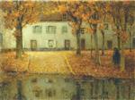 Henri Le Sidaner  - Bilder Gemälde - Small house by the Eau River at Chartres