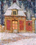Henri Le Sidaner  - Bilder Gemälde - Snow, Versailles