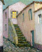 Henri Le Sidaner  - Bilder Gemälde - Staircase