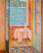 Henri Le Sidaner  - Bilder Gemälde - Table by the Sea